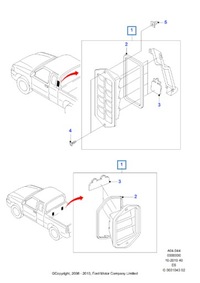 фото thumb №8, Решётка вентиляционная правая ford ranger 2006-2011 et оригинальный номер 1446910