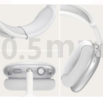 СИЛИКОНОВЫЙ ПРОЗРАЧНЫЙ ЗАЩИТНЫЙ ЧЕХОЛ ДЛЯ НАУШНИКОВ ДЛЯ AirPods Max