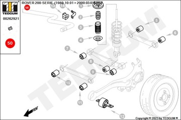 фото thumb №10, Tedgum 00262921 подшипник, соединитель стабилизатора