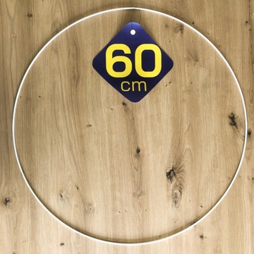 Обруч металлический БЕЛЫЙ 60 см.
