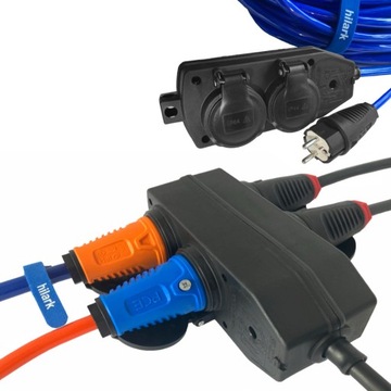Przedłużacz H07BQ-F 3x2,5mm2 25m ROZGAŁĘŹNIK