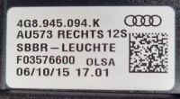 фото thumb №14, Лампы зад matrix динамический audi a7 4g8 usa рестайлинг
