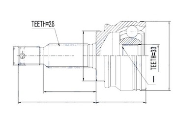 фото thumb №4, Nty шарнір зовнішній dodge caliber 1.8 2.0 06-12.jeep patriot 07-10