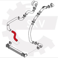 фото thumb №3, Шланг турбины seat vw 1.8 t 1.9 tdi 7m3145832d