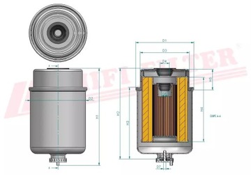 HIFI FILTER SN 70258 топливный фильтр