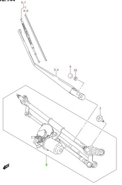 фото thumb №3, Suzuki swift mk6 2005 - 2010 механизм дворник новый