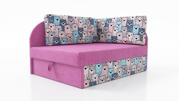 Винни-Пух, PINK + TEDDY BED раскладная детская кровать