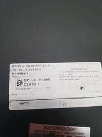 фото thumb №5, Zmianiarka дисків cd bmw e34 e38 8361058