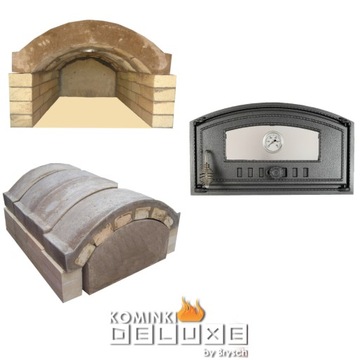 Piec do pizzy Kominki Deluxe PIEC SZAMOTOWY 60x90