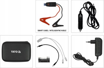 ПУСКОВОЕ УСТРОЙСТВО YATO POWERBANK 12000 мА ЖК-ДИСПЛЕЙ 12 В YT-83082
