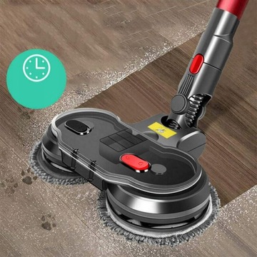 GŁOWICA MOP do DYSON V10 V11 V15 + ŚCIERECZKI 6X