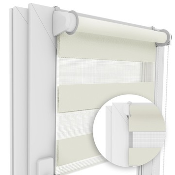 ROLETA DZIEŃ NOC LUX 80x220 NA WYMIAR KOLORY