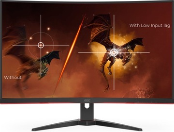 32-дюймовый игровой монитор AOC 240 Гц VA со светодиодной подсветкой DP HDMI ИЗОГНУТЫЙ