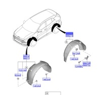 фото thumb №1, Kia sportage v подкрылок правое задняя 21-23 86822r2000