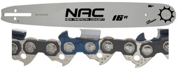 НАПРАВЛЯЮЩАЯ ДЛЯ ПИЛЫ NAC 16 дюймов 40 см 325 1,5 мм 66 звеньев ЦЕПЬ TT-CS4500