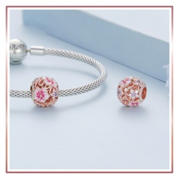 Подвески LOVELY MEADOW ROSE кулон из бусин S925