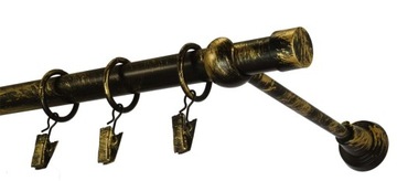 Металлический карниз UNO, диаметр 19, одинарный, 190 см