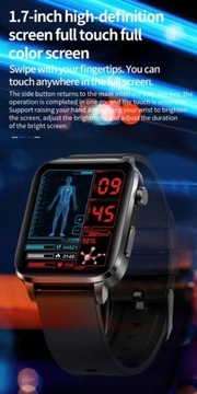 SmartWatch W909 Лазерный глюкометр для измерения артериального давления