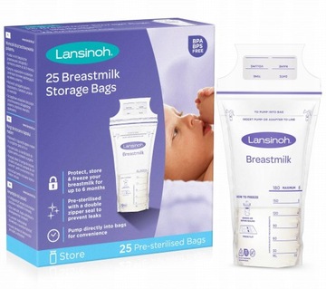 Пакеты для хранения продуктов Lansinoh 25 шт.