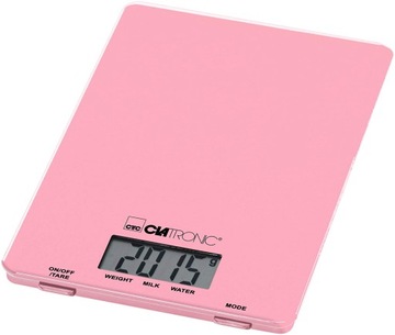 ТОЧНЫЕ КУХОННЫЕ ВЕСЫ CLATRONIC KW 3626 РОЗОВЫЕ
