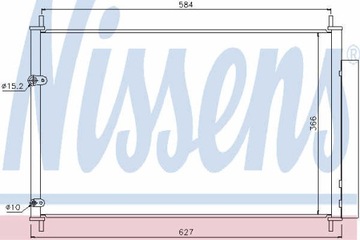 Охладитель и осушитель кондиционера NISSENS 8845002280