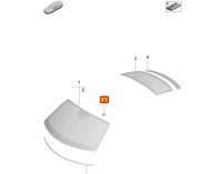 фото thumb №9, Porsche taycan rear window камера panelcover trim 9j1858066a