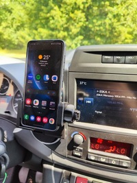 фото thumb №11, Кронштейн na телефон peugeot partner i citroen berlingo чёрный mat