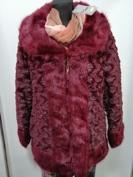 куртка из искусственного МЕХА_BORDO_44/46