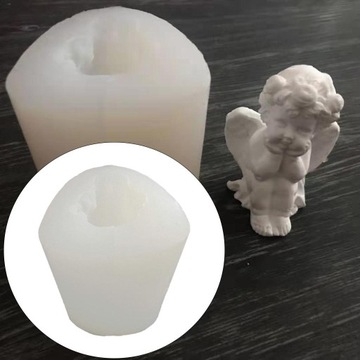 Скульптура ангела-херувима 3D силикон