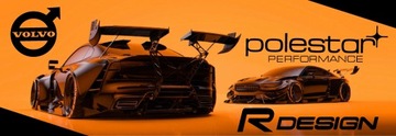КЛАПАНОВЫЕ КРЫШКИ VOLVO R DESIGN ШВЕДСКОГО ФЛАГА