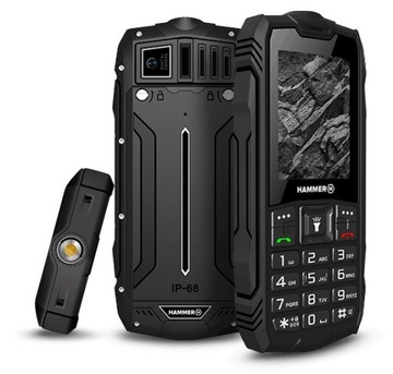 Мобильный телефон myPhone HAMMER Rock с двумя SIM-картами, черный, бронированный, прочный
