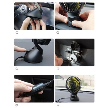 prędkości wentylator USB dla SUV Boat Office Q81F
