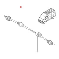 фото thumb №3, Приводной вал правая renault master iii 2.3 dci wał приводной