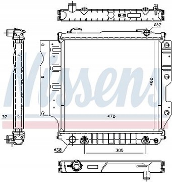 фото thumb №16, Nissens радіаторів двигуна jeep wrangler 87- 2.5 i