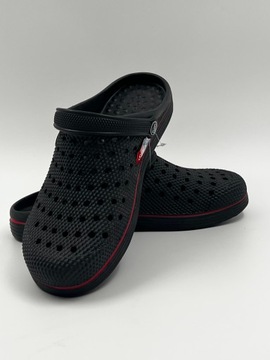 Черные мужские садовые шлепанцы из пенопласта Crocs, размер 44, удобные и легкие