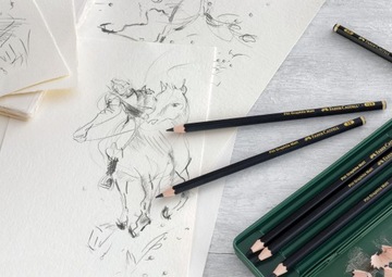 FABER-CASTELL Набор карандашей для эскизов Pitt Matt 6 шт. 2B-12B