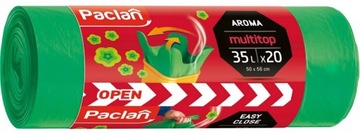 Пакеты для мусора PACLAN MULTITOP ароматизированные 35л A'20