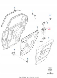 фото thumb №9, Рамка панель окон правый задняя ford mondeo 00-07