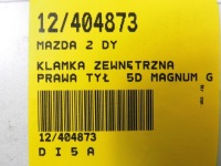 фото thumb №2, Mazda ii 2 dy ручка зовнішня двері права задня 5d