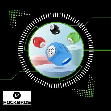 Электронный велосипедный звонок GREEN RockBros CB1709BK, 3 разных сигнала