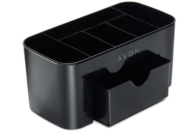 AVON Настольный органайзер, ручки, контейнер с ящиком для косметики, черный