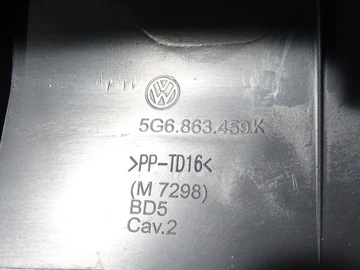 фото thumb №10, Пластик захист ременя зад задня vw golf vii 7 5g0 хетчбек htb hb 5g6863459k