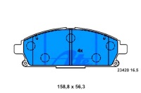 фото thumb №1, Ate гальмівні колодки гальмівні nissan x-trail 2.0 4x4 t30