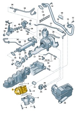 фото thumb №8, Клапан рециркуляции выхлопных газов 03l131501k audi vw aso