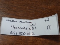 фото thumb №4, Idealna решітка обдув mercedes w217 w222 1