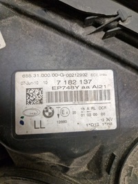 фото thumb №9, Лампа левая bmw 7 f01 bi ксенон 7182137 перед