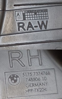 Купить Bmw 8 g14 g15 g16 защита подвеска правый задний  51757374766, фото thumb