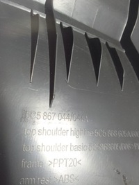 фото thumb №11, Vw new beetle 16 - боковина оббивка праві зад 5c5867044 usa