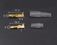 50 zestawów konektorów круглих 3,9 mm з przezroczystymi koszulkami Зі Шроту, фото thumb