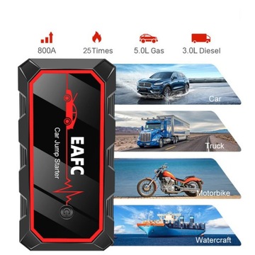 BOOSTER JUMP STARTER EAFC POWERBANK 15000 мАч, 800 А